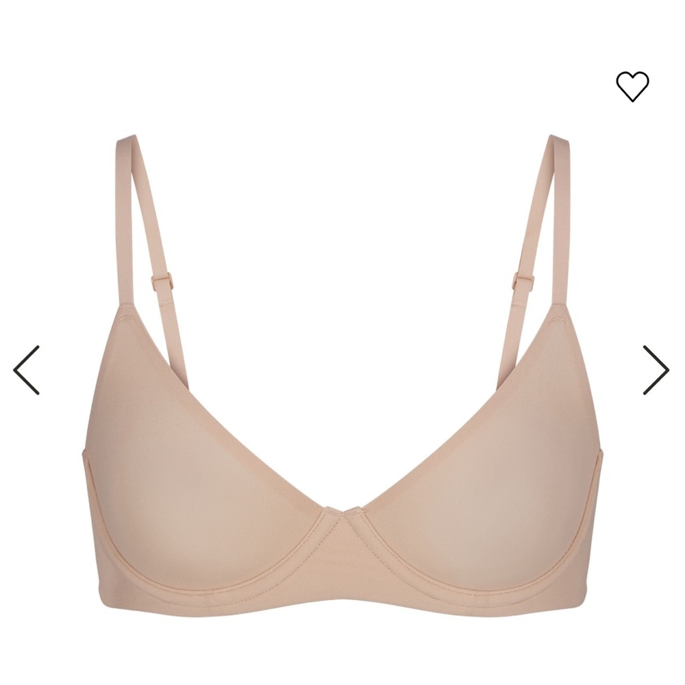 Skims unlined Demi bra size 32B color Mica